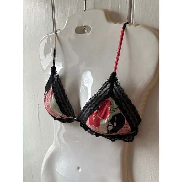 Calvin Klein bralette size large no underwire colorful floral pattern - Picture 3 of 11
